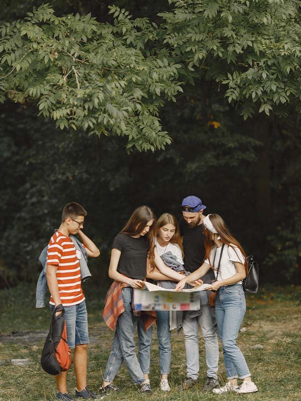 Students camp